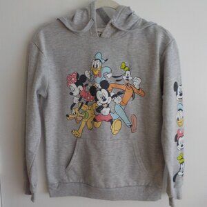 Disney Sweatshirt - Cartoon - Junior Size 3-5 - Grey Hood Pocket (593)